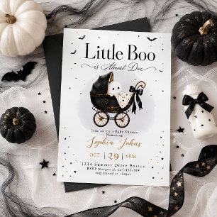 Convites Chá de Bebê do Little Boo é quase Dia das Bruxas