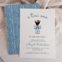 Chá de Bebê do Menino Tini One Espresso Martini Bl