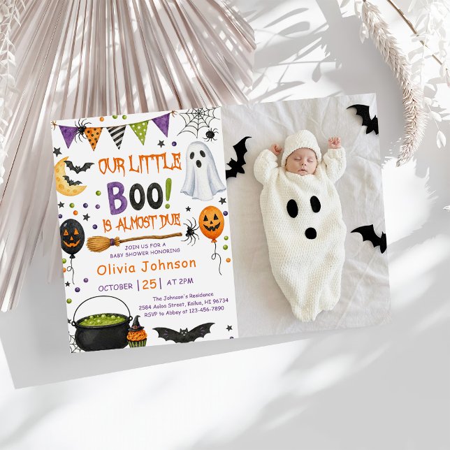 Convites Chá de Bebê do Nosso Pequeno Boo (Criador carregado)
