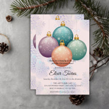 Chá de Bebê do Ornamento de Natal Pastel Moderno