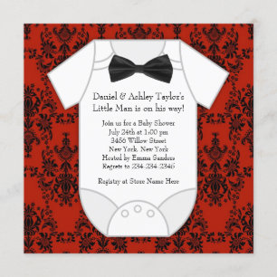 Convites Chá de Bebê do Pequeno Homem