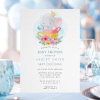Chá de Bebê do Príncipe Elefante Menino