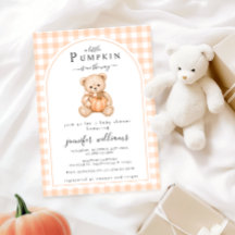 Chá de Bebê do Ursinho Teddy Abóbora Pequena Laran