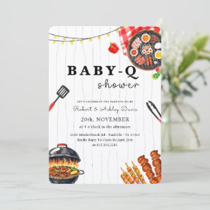 Convites Chá de Bebê do Verão no Quintal Baby Q