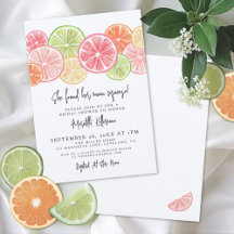 Chá de Bebê Elegante com Laranja e Limão