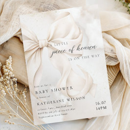 Convites Chá de Bebê Elegante e Neutro em Nuvens