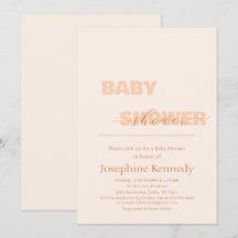 Chá de Bebê Elegante Minimalista Neutro