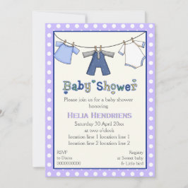 Convites Chá de bebê em linha fechada personalizado