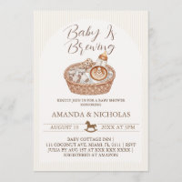 Chá de Bebê em Preparação Listras de Baby Shower