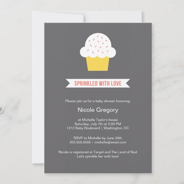 Convites Chá de Bebê | Espelhado Com Amor (Frente)