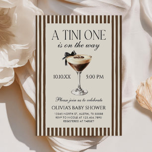 Convites Chá de Bebê Espresso Martini Tini One