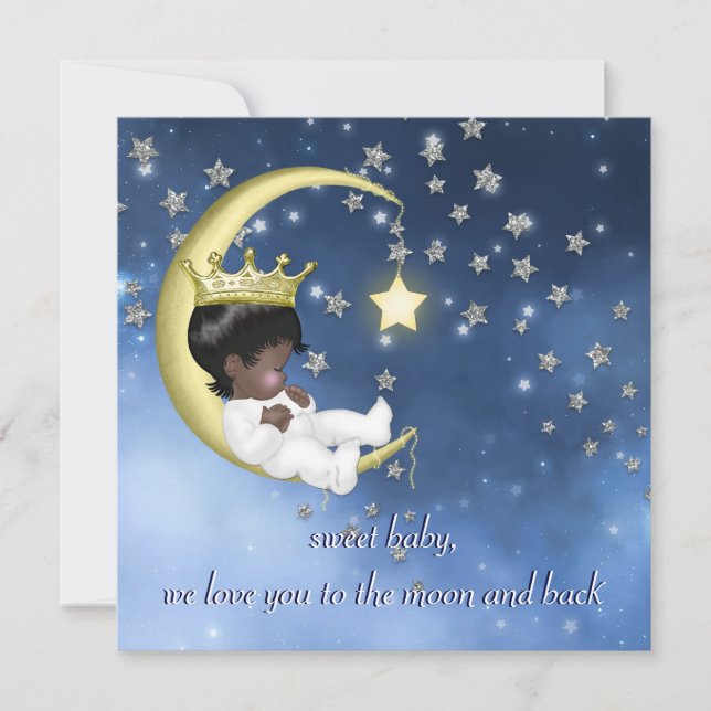 Convites Chá de Bebê Étnico (Frente)