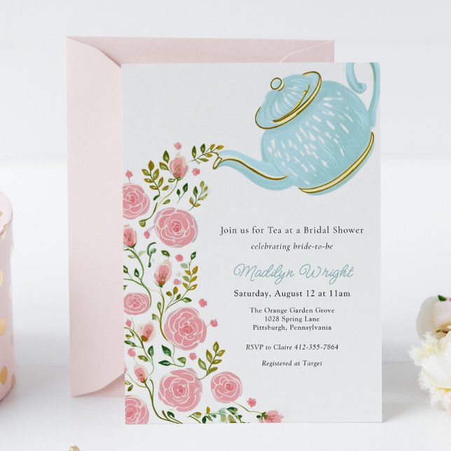 Convites Chá de Bebê Festa do Chá  (Criador carregado)