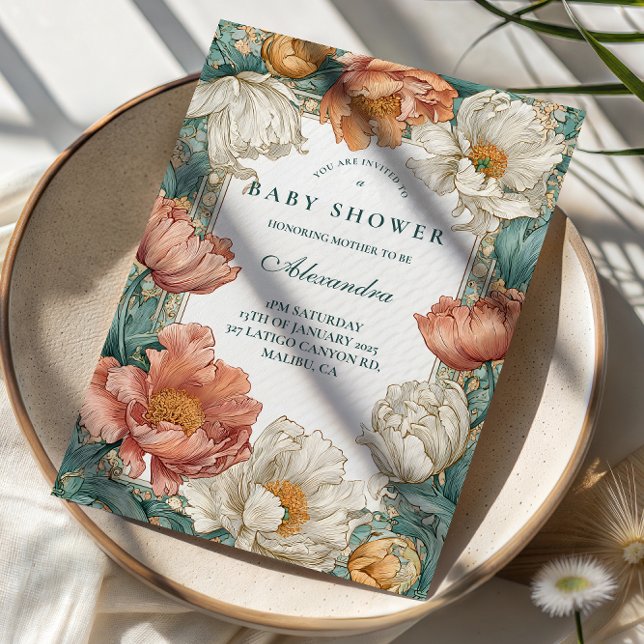 Convites Chá de Bebê Floral Baby in Bloom (Criador carregado)