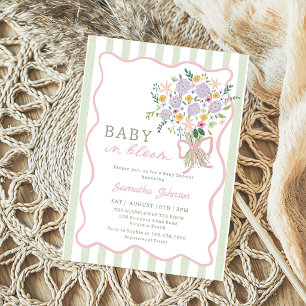 Convites Chá de Bebê Floral Bebê Caprichoso em Flor