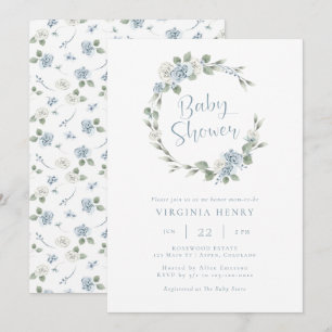 Convites Chá de Bebê Floral Elegante