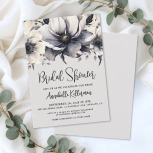 Convites Chá de Bebê Floral em Aquarela Elegante