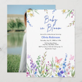 Convites Chá de Bebê Floral Primavera Bebê em Flor 