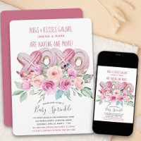 Chá de Bebê Floral XOXO Meninas Lindas