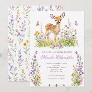 Convites Chá de Bebê Floresta Fawn