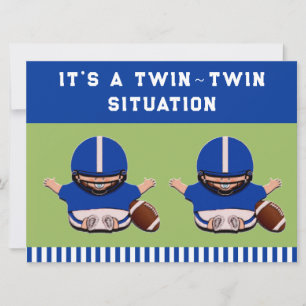 Convites Chá de Bebê Gêmeos Meninos