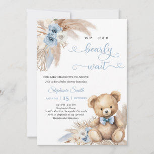 Convites Chá de Bebê Grass Bear