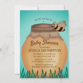 Convites Chá de Bebê Honey Pot e Abelha