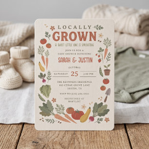 Convites Chá de Bebê Jardim Cultivado Localmente