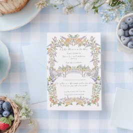 Convites Chá de Bebê Jardim Floral de Verão