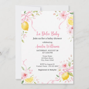 Convites Chá de Bebê La Dolce Baby Lemon