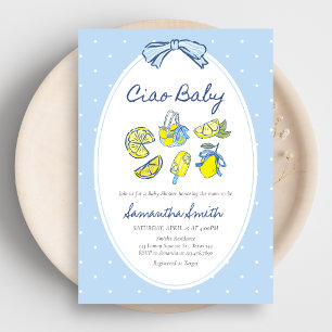 Convites Chá de Bebê Lemon Ciao Baby