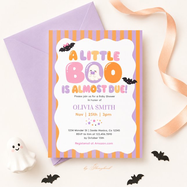 Convites Chá de Bebê Little Boo (Criador carregado)