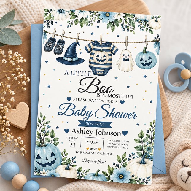 Convites Chá de Bebê Little Boo (Criador carregado)