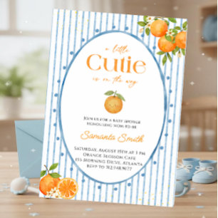 Convites Chá de Bebê Little Cutie Blue