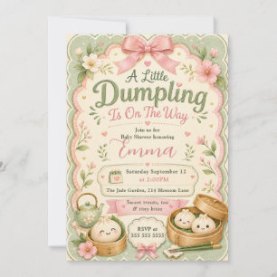 Convites Chá de Bebê Little Dumpling