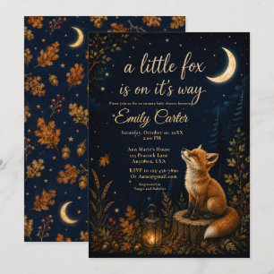 Convites Chá de Bebê Little Fox Fall