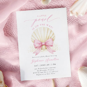 Convites Chá de Bebê Little Pearl Coquette