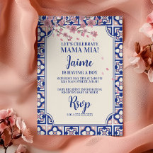 Chá de Bebê Mama Mia Flores de Cerejeira