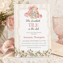 Chá de Bebê Menina com Azulejo Pink Chinoiserie Ma