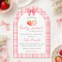 Chá de Bebê Menina Rosa Doce Morango