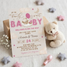 Chá de Bebê Menina Teddy Bear Rosa Préppy