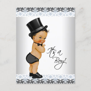 Convites Chá de Bebê Menino Étnico Little Man