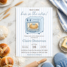 Chá de Bebê Menino Forno de Biscuit Azul Bolinho n