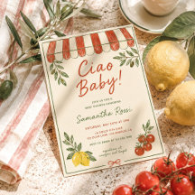 Chá de Bebê Mercado Italiano Ciao Baby