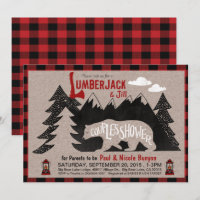 Chá de Bebê Misto de Lumberjack e Jill