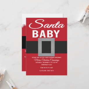 Convites Chá de Bebê Natal Bebê Tempo Presente