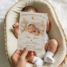 Chá de Bebê Neutro Boho Floral Lua Celebração de B