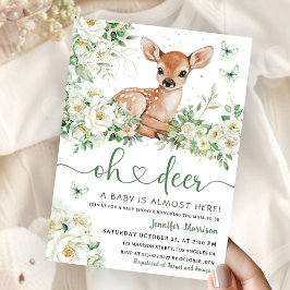 Convites Chá de Bebê Neutro 'Oh Deer'