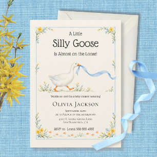 Convites Chá de Bebê Neutro Silly Goose