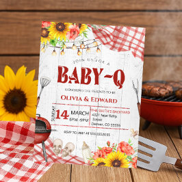 Convites Chá de Bebê no Quintal com Churrasco